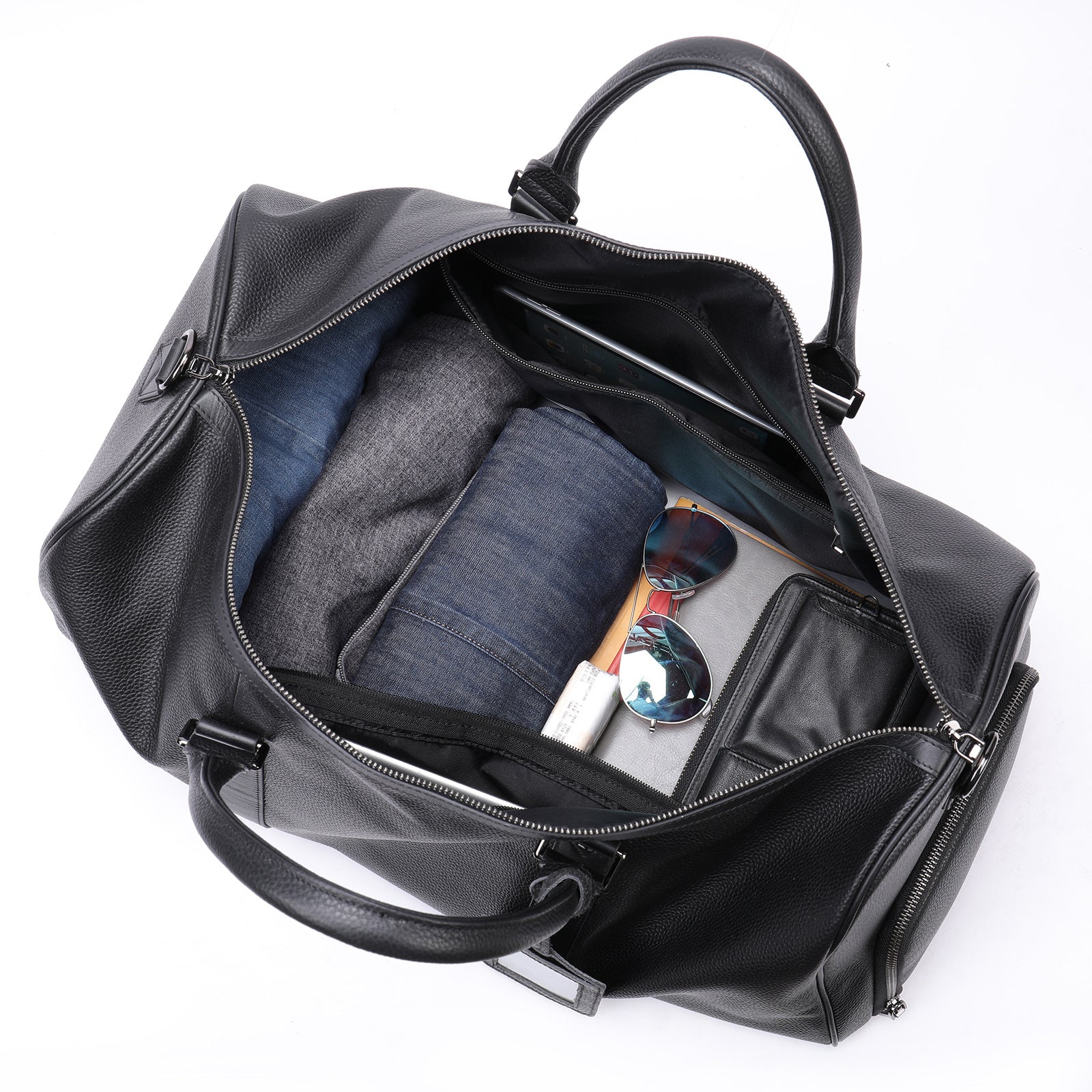 Model S/3/X/Y: Premium leather travel bag