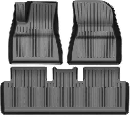 Model 3 Highland 2024: All-weather TPE Interior Floor Mats (3 PCs)